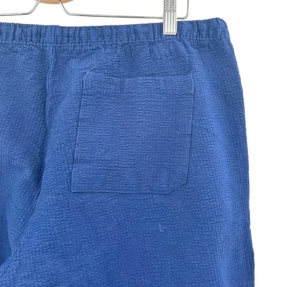 ONIA Pull-on Seersucker Pants In Deep‎ Navy Blue Men's Size Large